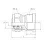PERFEXIM Mufa Redukcja Skręcana GW 702 20 x 1/2" 61-002-2015-000